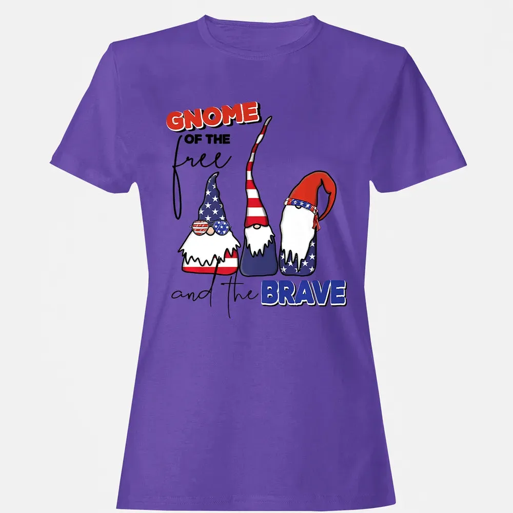 Gnome Of The Brave   Cute 4th of July s Premium Women's T-shirt - 12