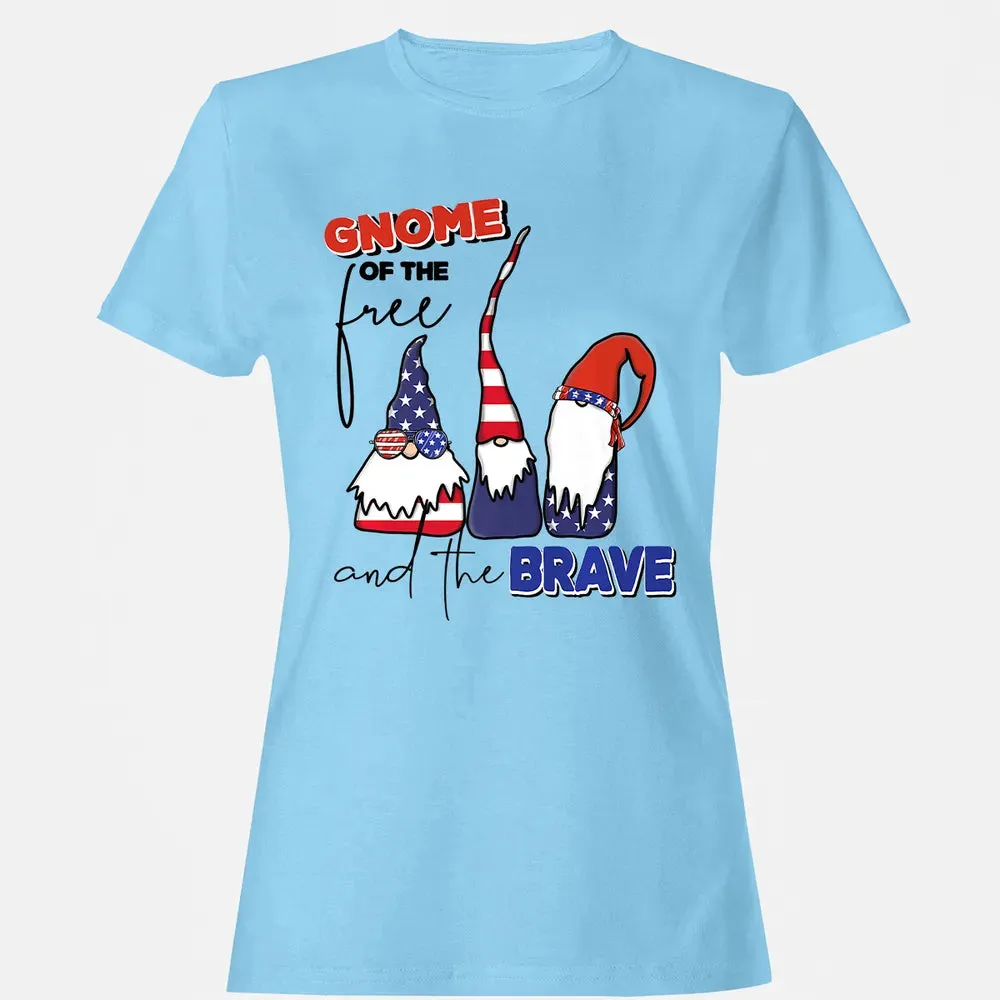 Gnome Of The Brave   Cute 4th of July s Premium Women's T-shirt - 8