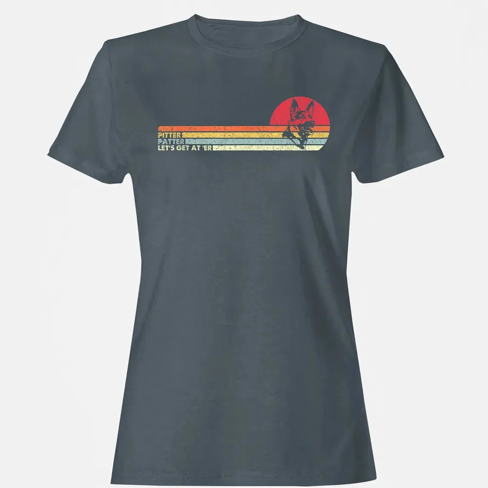 German Shepherd Dog Funny Vintage Women's T-shirt - 3