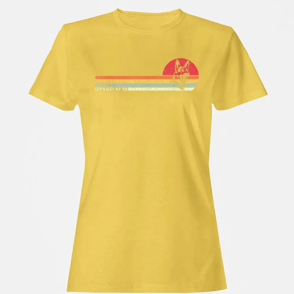 German Shepherd Dog Funny Vintage Women's T-shirt - 4