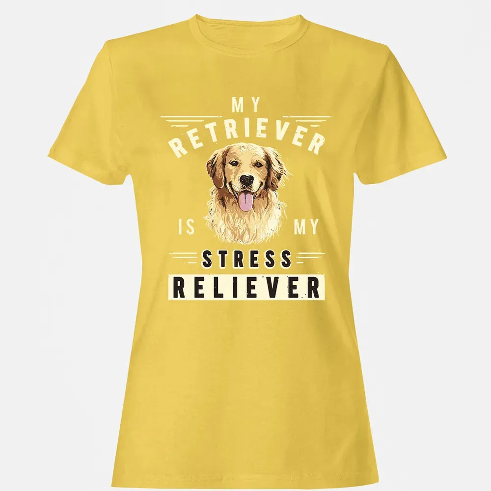 My Retriever Is My Stress Reliever Women's T-shirt - 4