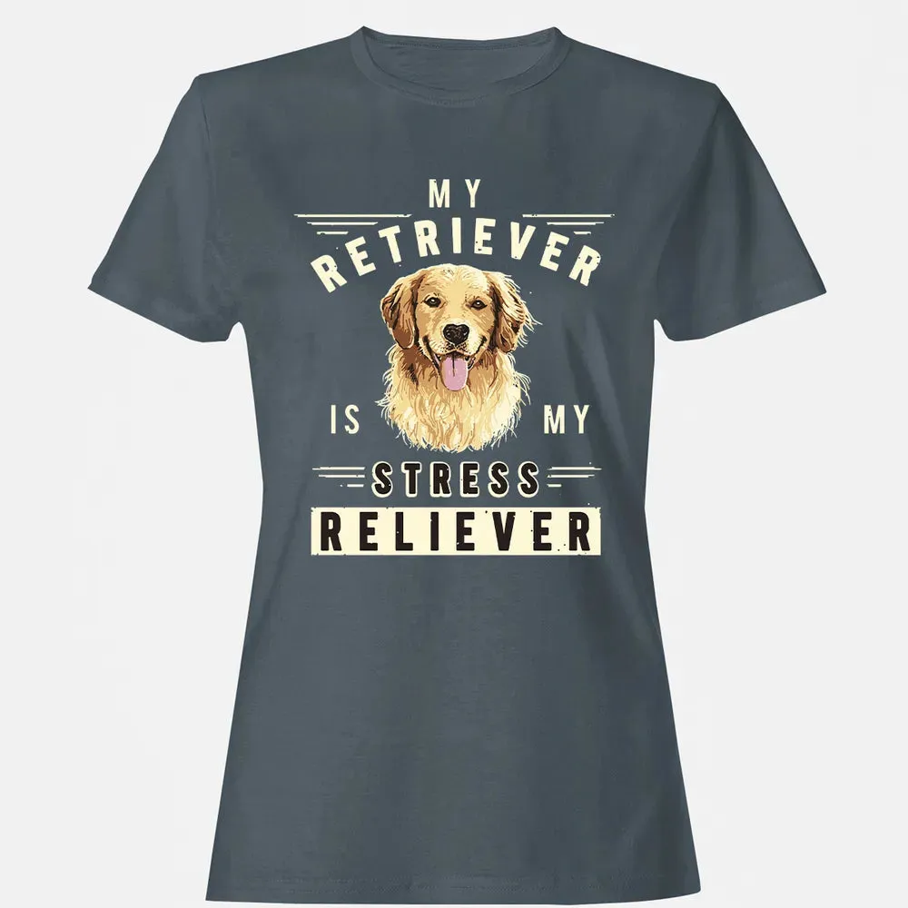 My Retriever Is My Stress Reliever Women's T-shirt - 3