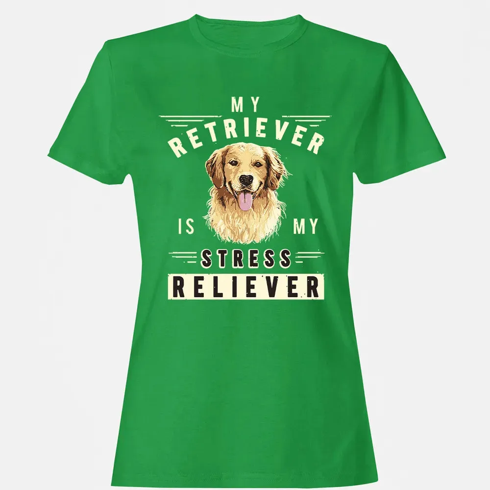 My Retriever Is My Stress Reliever Women's T-shirt - 7
