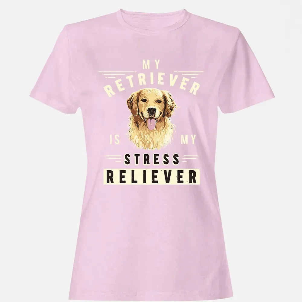My Retriever Is My Stress Reliever Women's T-shirt - 9
