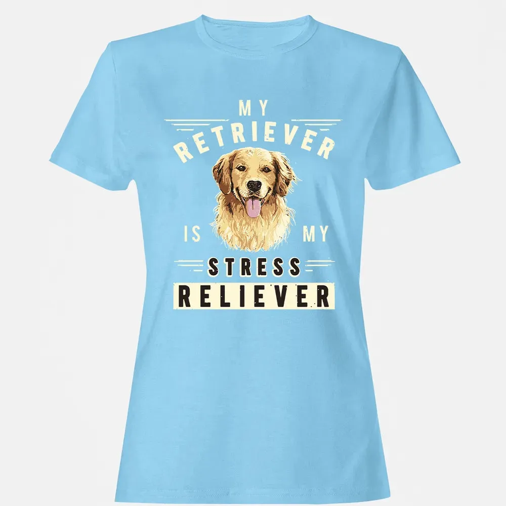 My Retriever Is My Stress Reliever Women's T-shirt - 8