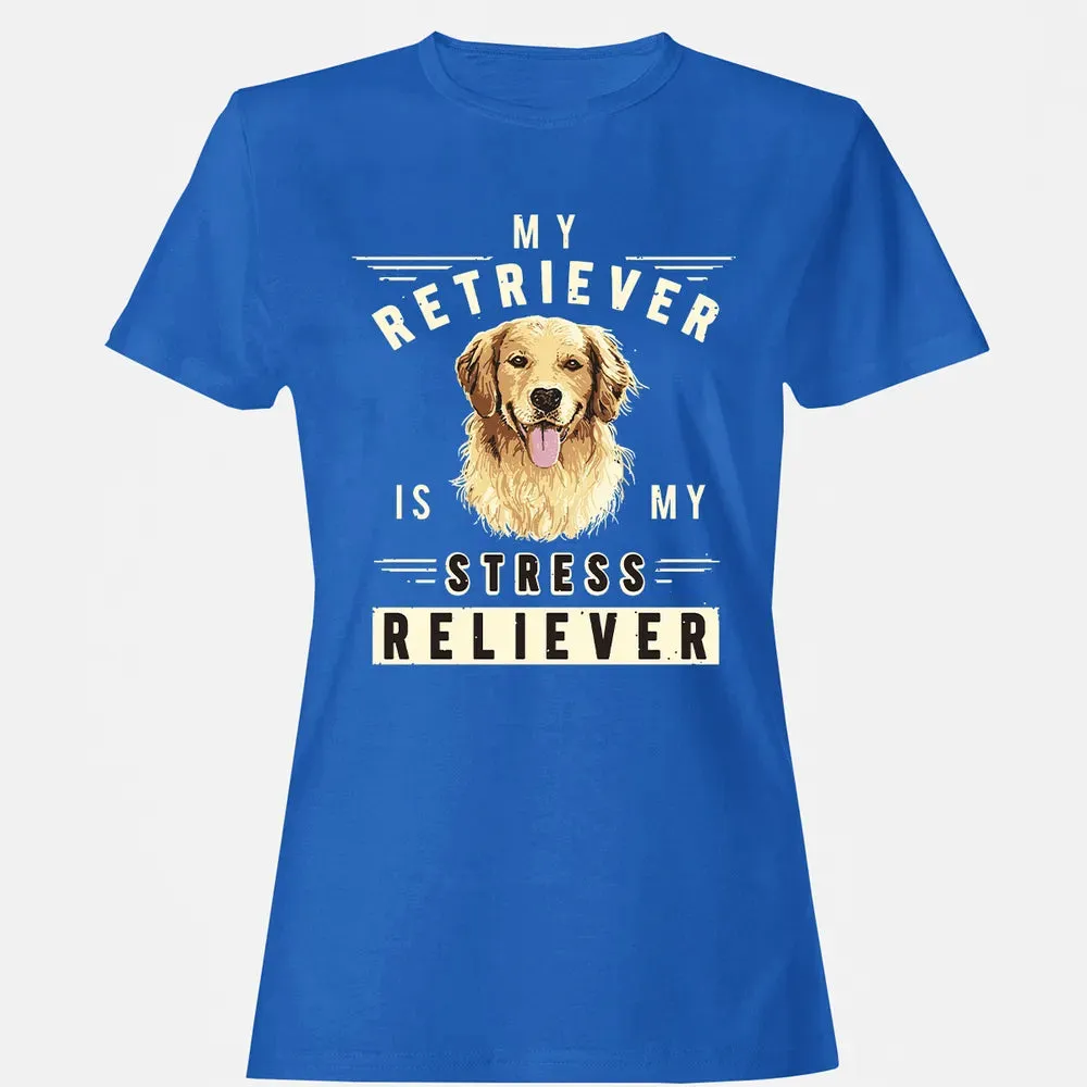 My Retriever Is My Stress Reliever Women's T-shirt - 14