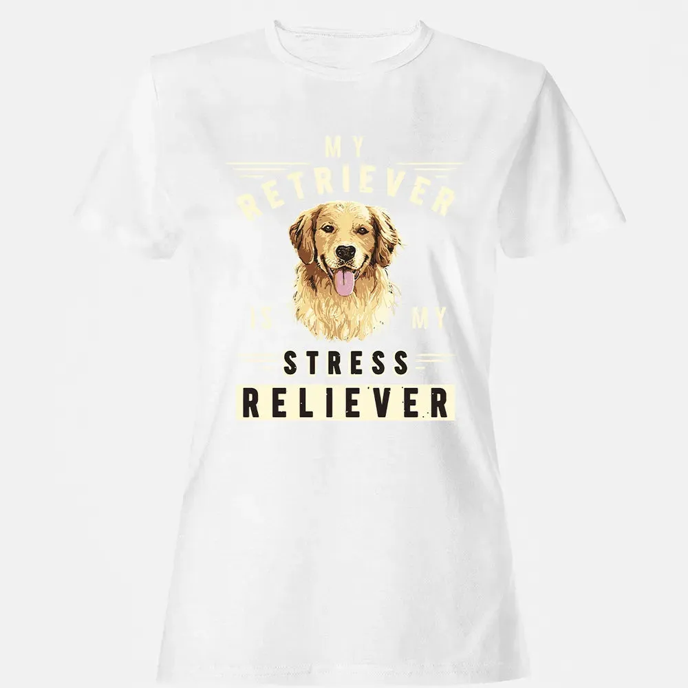 My Retriever Is My Stress Reliever Women's T-shirt - 16