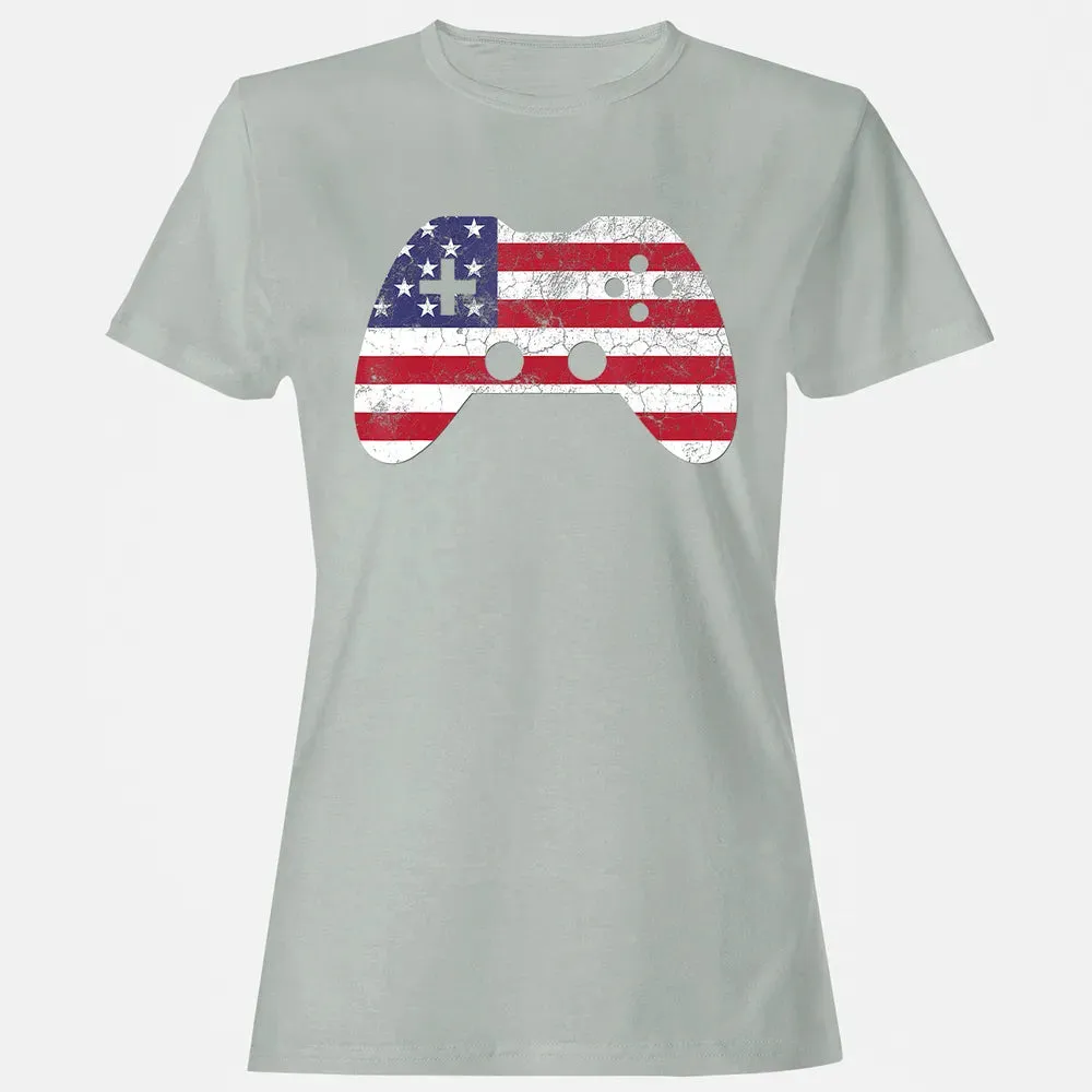 4th Of July  Gift Video Game Gamer Kids Boys Men USA Women's T-shirt - 2