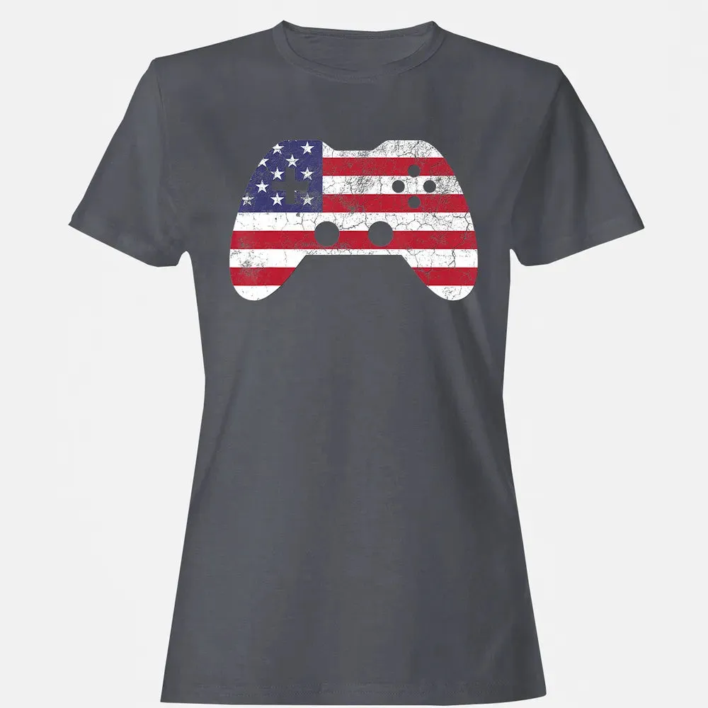 4th Of July  Gift Video Game Gamer Kids Boys Men USA Women's T-shirt - 5