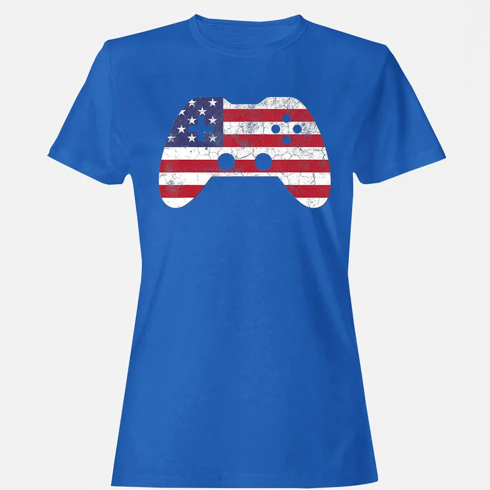 4th Of July  Gift Video Game Gamer Kids Boys Men USA Women's T-shirt - 14