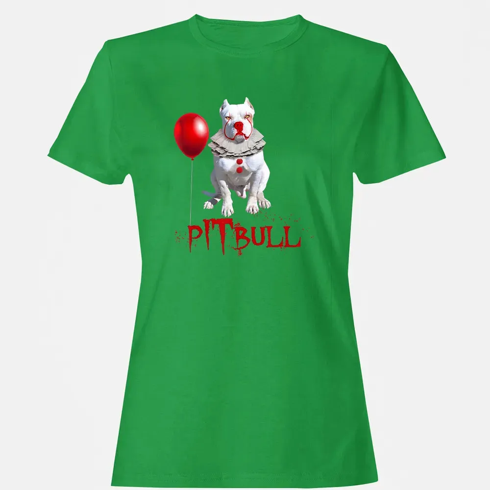 Pitbull IT Clown For Halloween Day Horror  Gift Women's T-shirt - 7