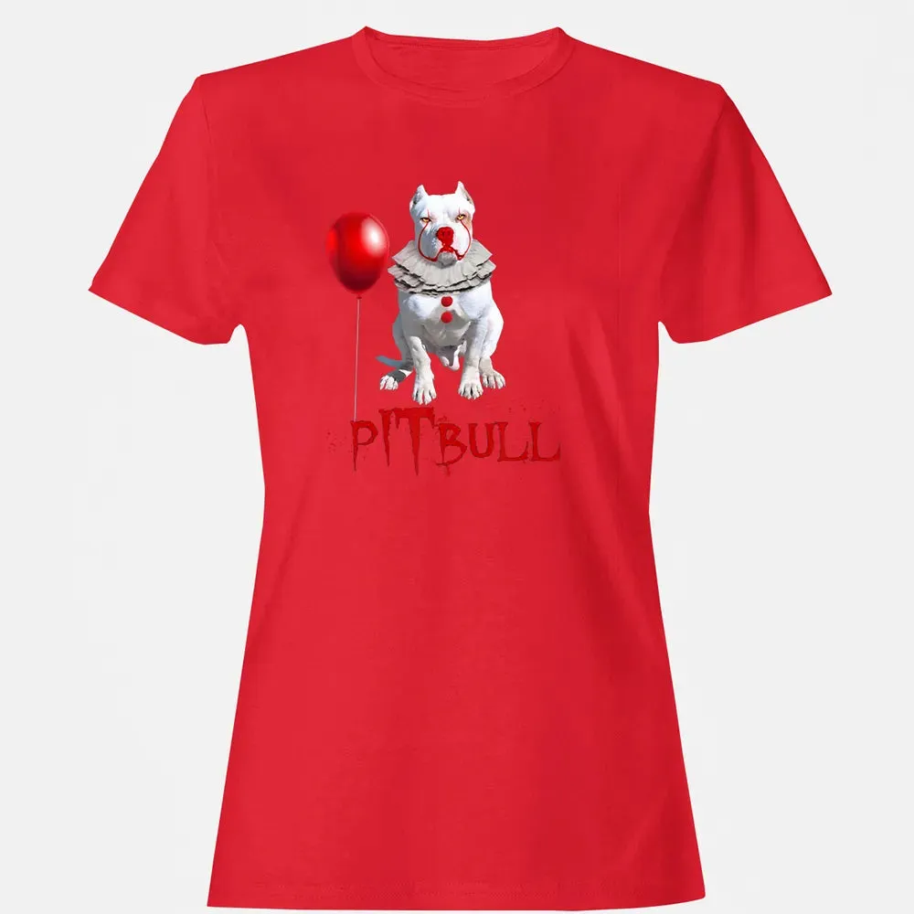 Pitbull IT Clown For Halloween Day Horror  Gift Women's T-shirt - 13