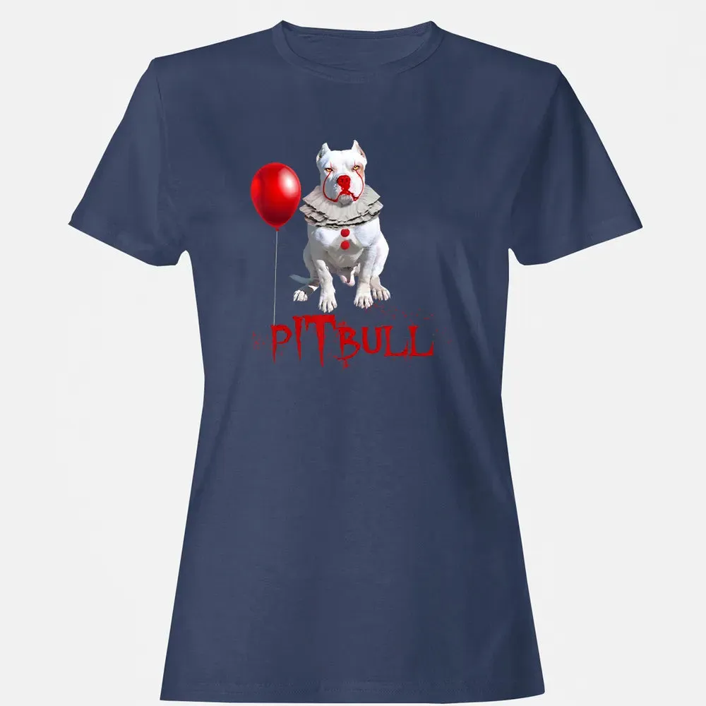 Pitbull IT Clown For Halloween Day Horror  Gift Women's T-shirt - 10