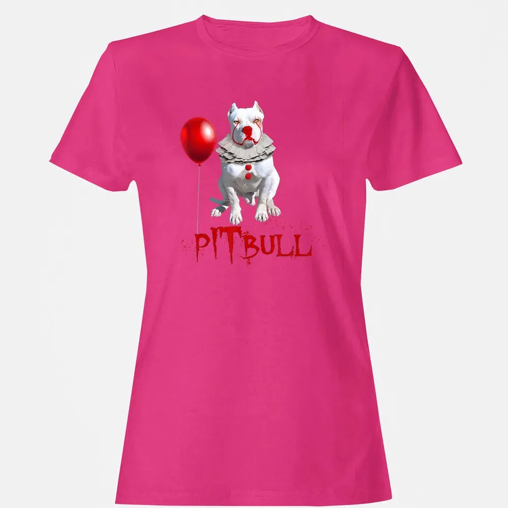 Pitbull IT Clown For Halloween Day Horror  Gift Women's T-shirt - 6