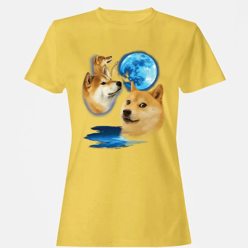 Three Doge Moon Women's T-shirt - 4