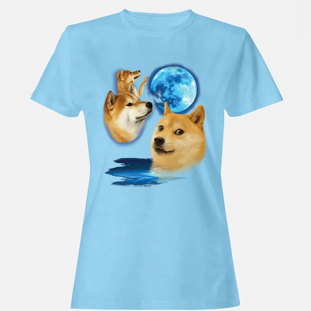 Three Doge Moon Women's T-shirt - 8