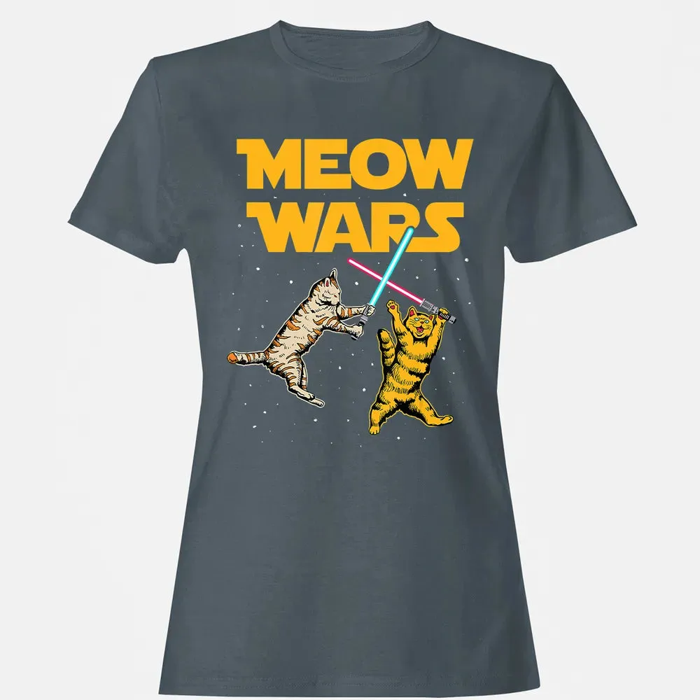 Meow Wars   Funny Cat Lover Gift Women's T-shirt - 3