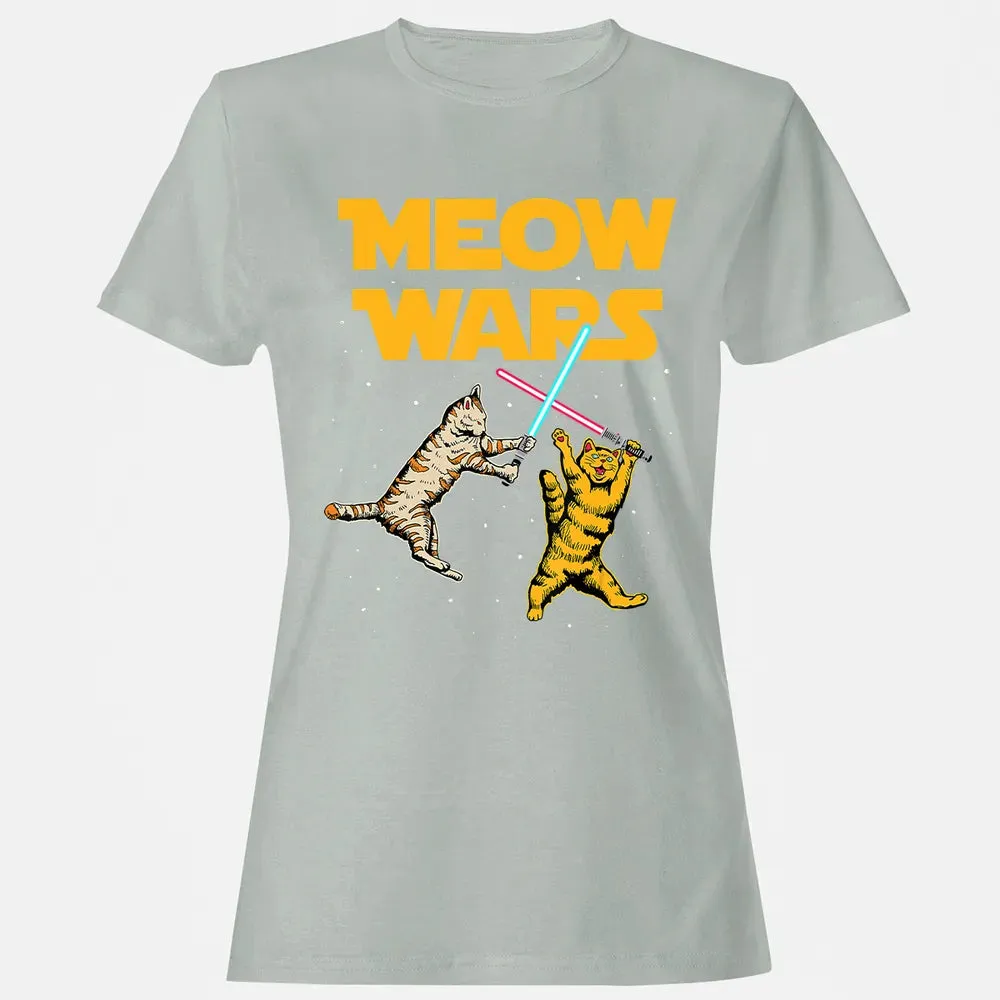Meow Wars   Funny Cat Lover Gift Women's T-shirt - 2
