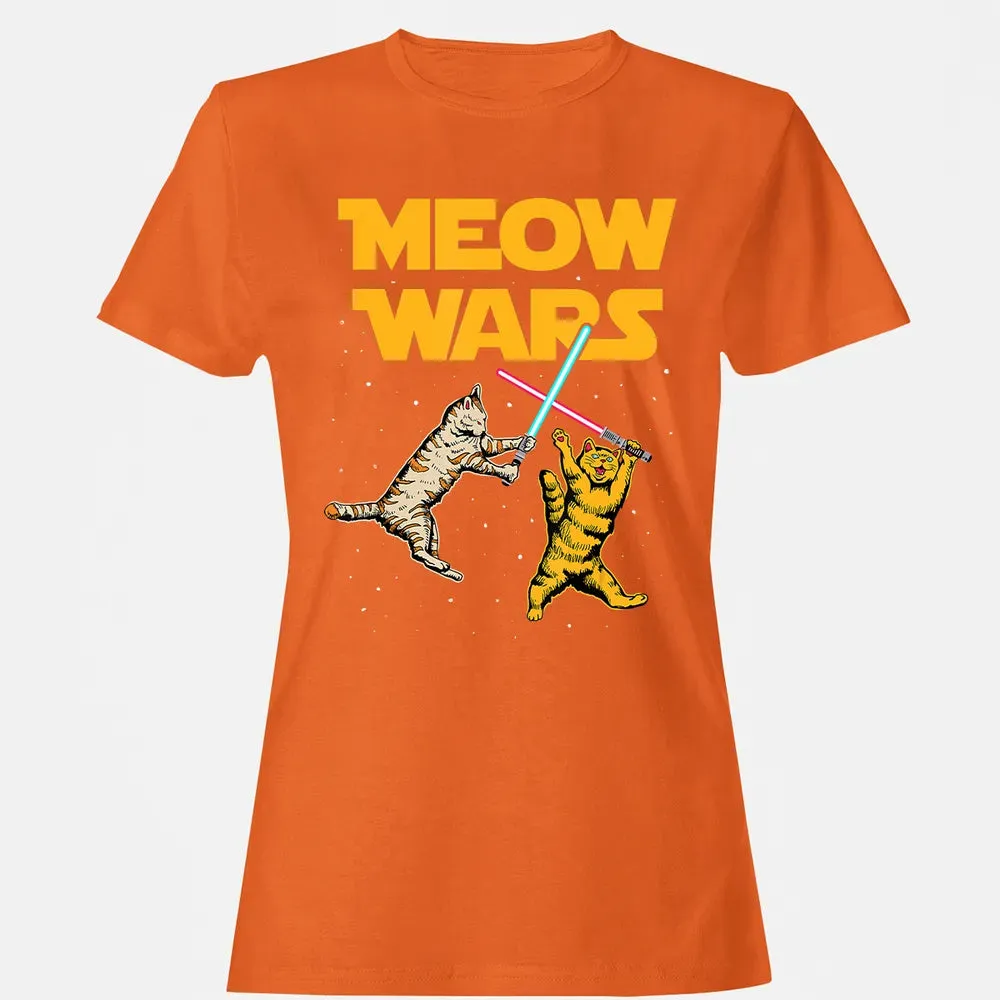 Meow Wars   Funny Cat Lover Gift Women's T-shirt - 11