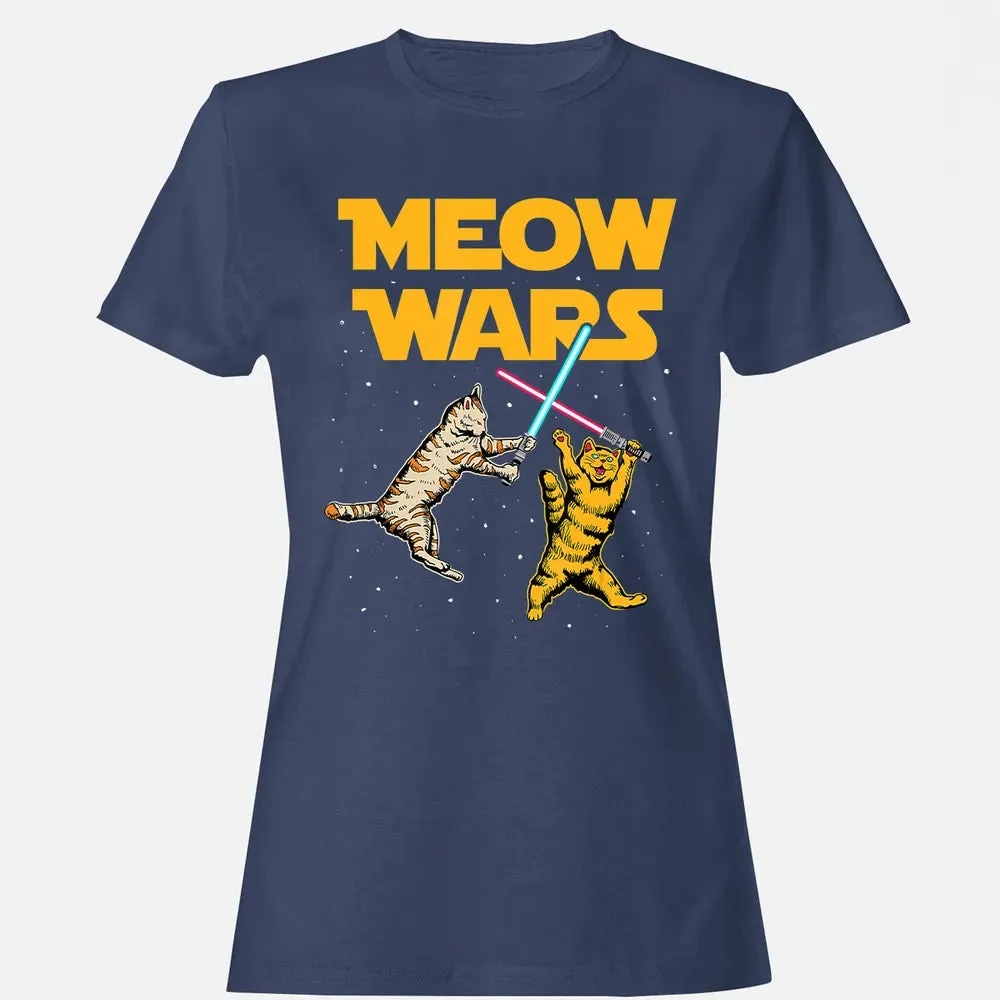 Meow Wars   Funny Cat Lover Gift Women's T-shirt - 10