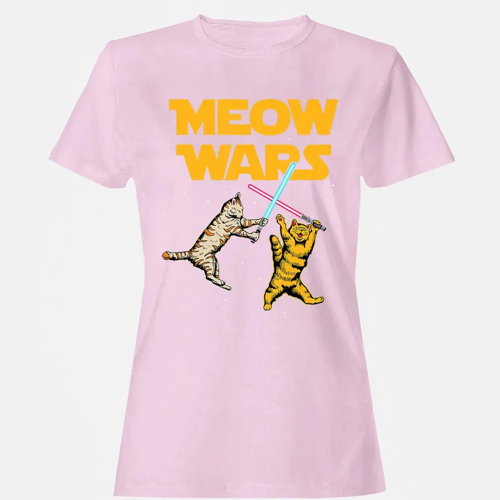 Meow Wars   Funny Cat Lover Gift Women's T-shirt - 9