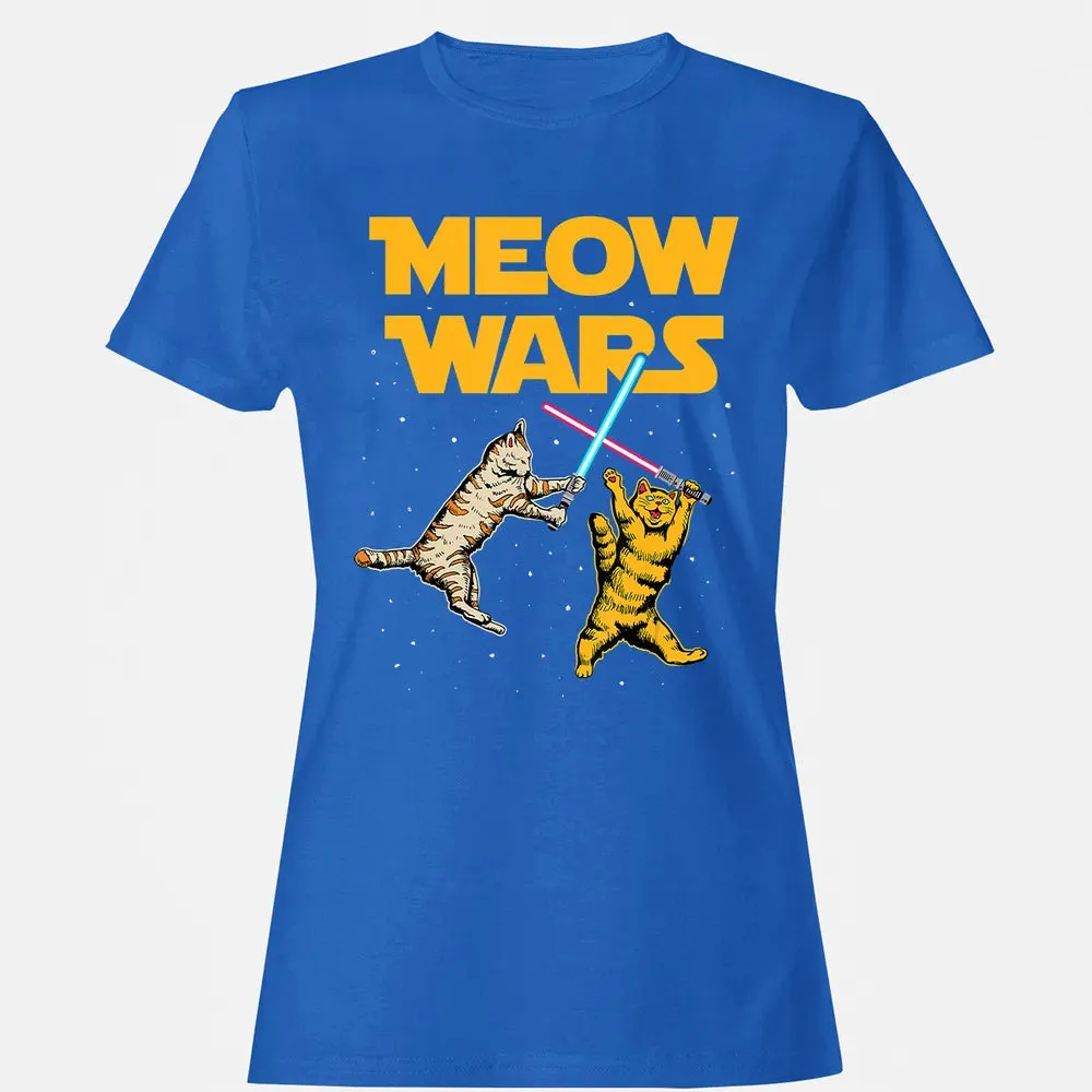 Meow Wars   Funny Cat Lover Gift Women's T-shirt - 14