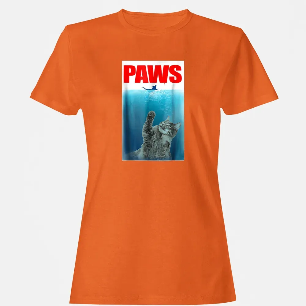 Paws Cat and Mouse  Cute Funny Cat Lover Women's T-shirt - 11