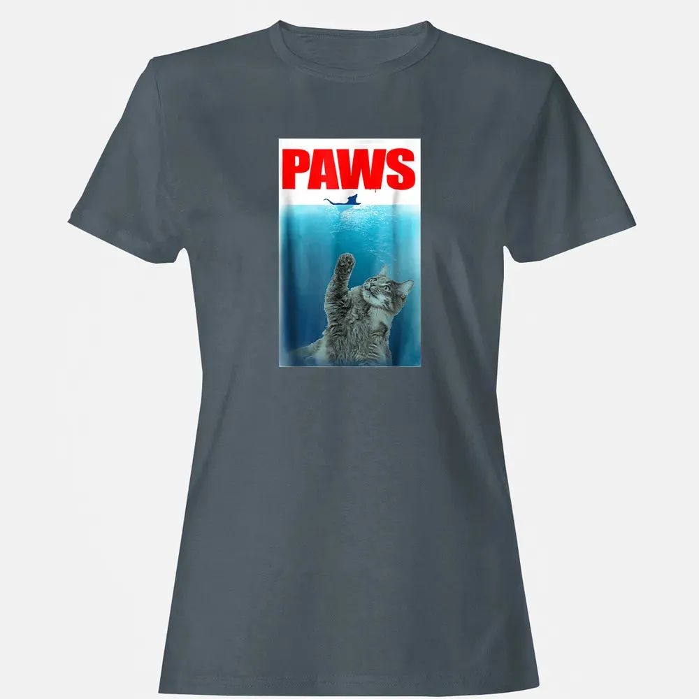 Paws Cat and Mouse  Cute Funny Cat Lover Women's T-shirt - 3