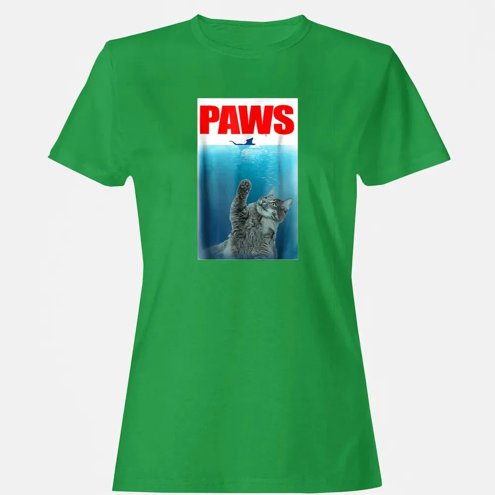 Paws Cat and Mouse  Cute Funny Cat Lover Women's T-shirt - 7