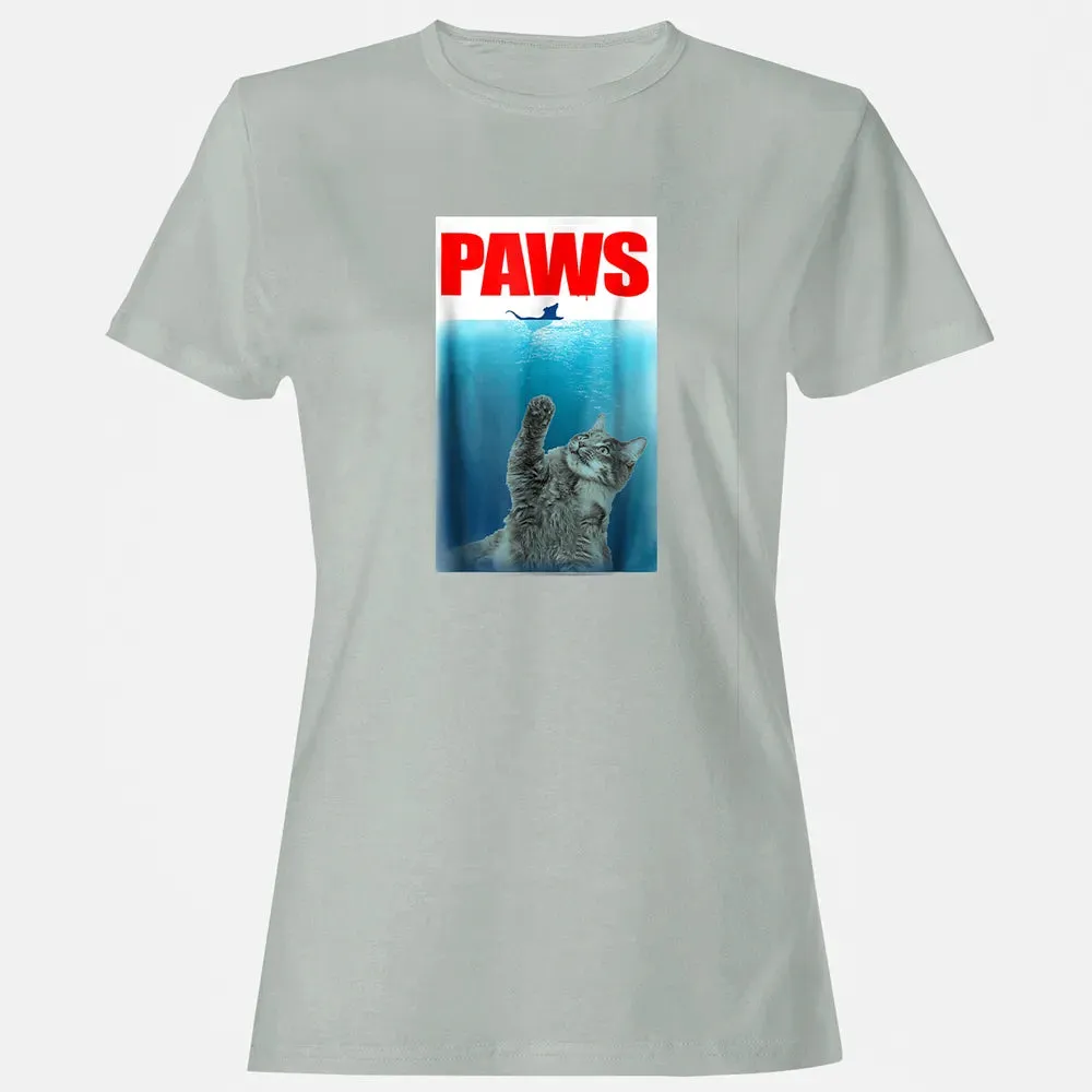 Paws Cat and Mouse  Cute Funny Cat Lover Women's T-shirt - 2