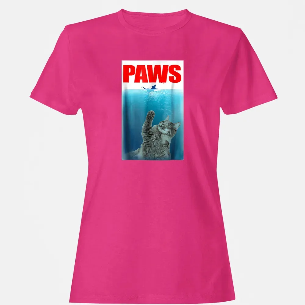 Paws Cat and Mouse  Cute Funny Cat Lover Women's T-shirt - 6