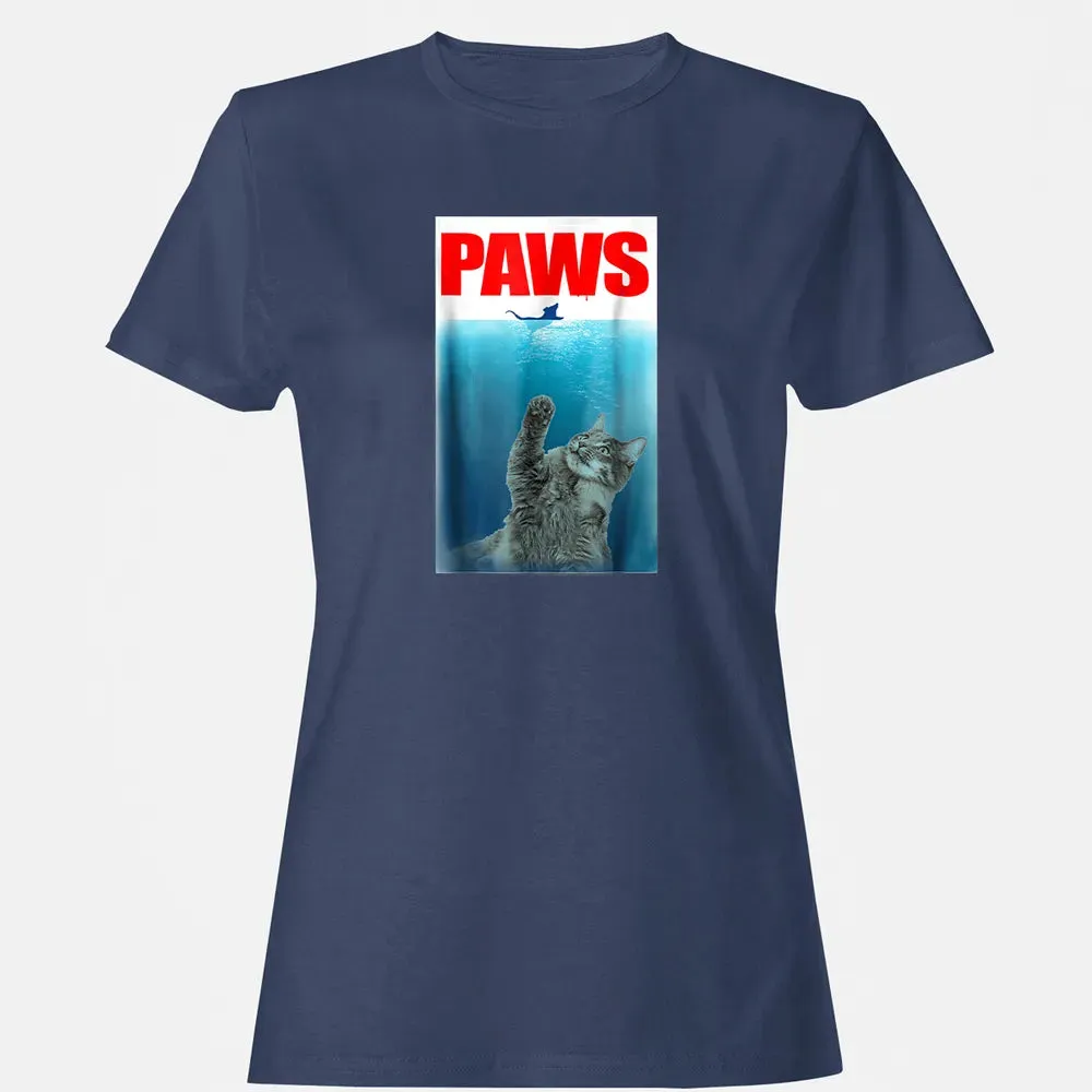 Paws Cat and Mouse  Cute Funny Cat Lover Women's T-shirt - 10
