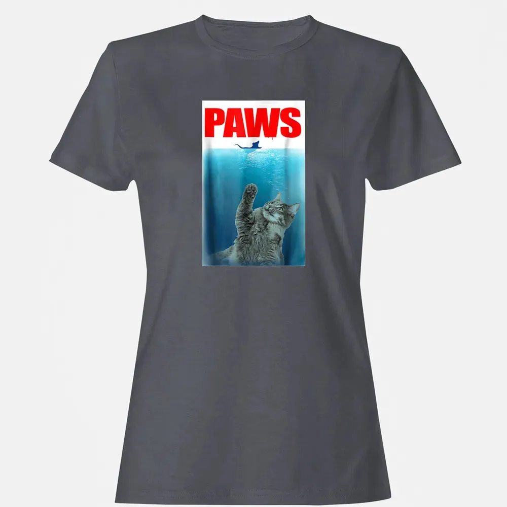 Paws Cat and Mouse  Cute Funny Cat Lover Women's T-shirt - 5