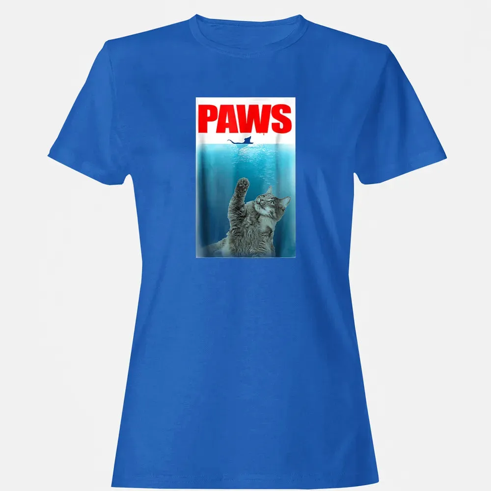 Paws Cat and Mouse  Cute Funny Cat Lover Women's T-shirt - 14