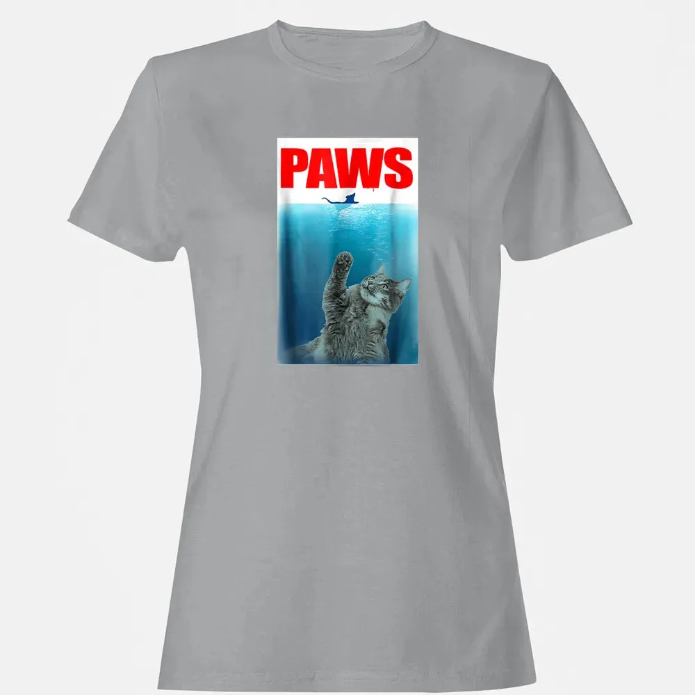 Paws Cat and Mouse  Cute Funny Cat Lover Women's T-shirt - 15