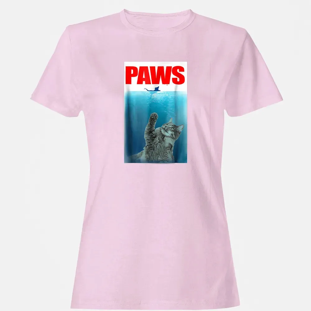 Paws Cat and Mouse  Cute Funny Cat Lover Women's T-shirt - 9