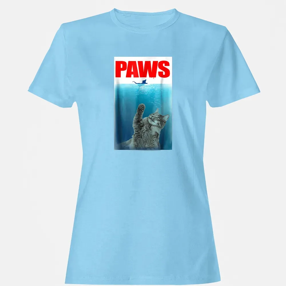 Paws Cat and Mouse  Cute Funny Cat Lover Women's T-shirt - 8