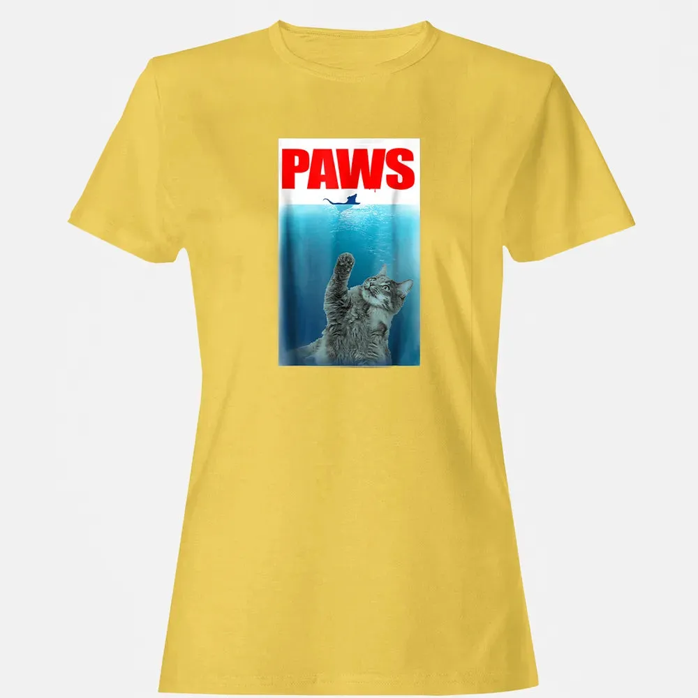 Paws Cat and Mouse  Cute Funny Cat Lover Women's T-shirt - 4