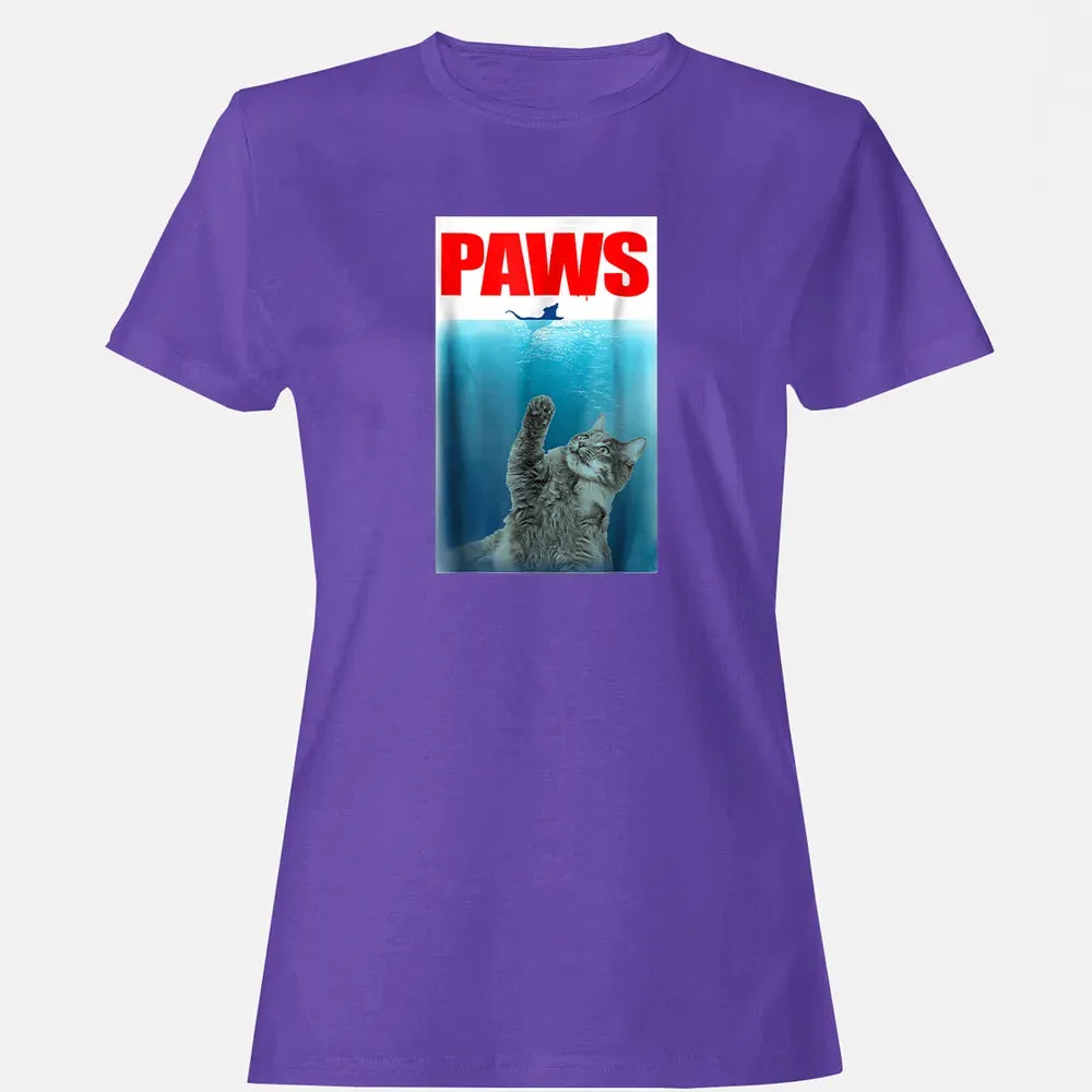 Paws Cat and Mouse  Cute Funny Cat Lover Women's T-shirt - 12