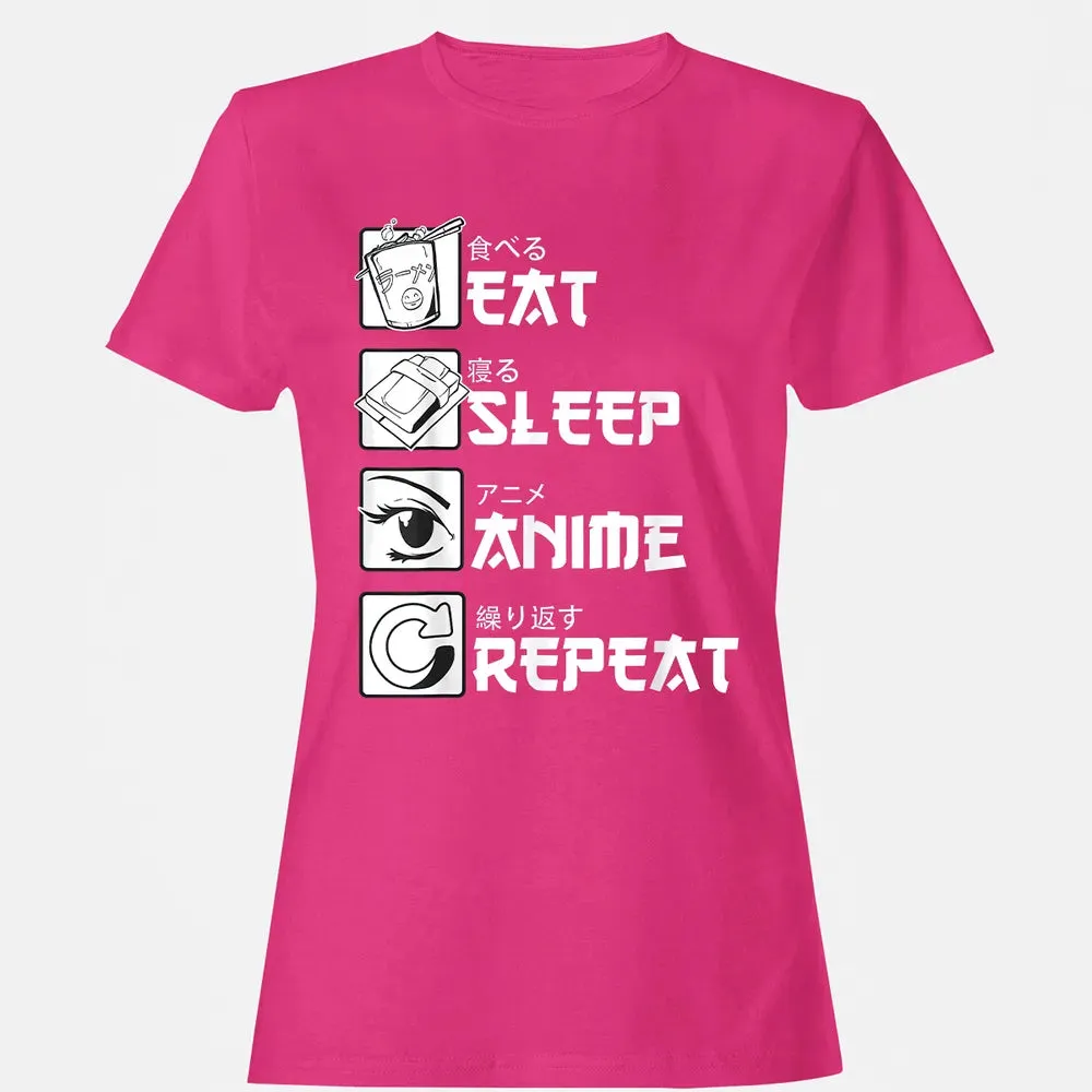 Eat Sleep Anime Repeat Women's T-shirt - 6