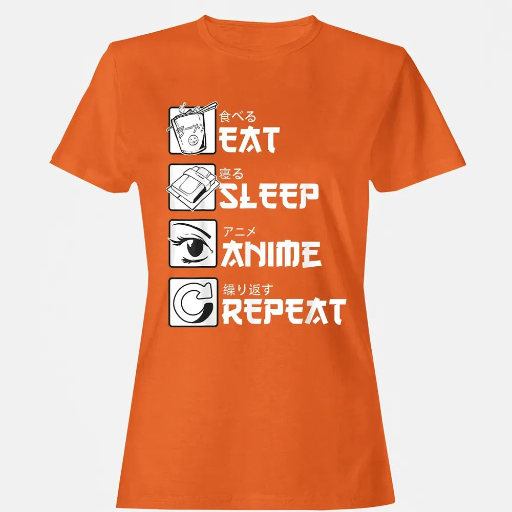 Eat Sleep Anime Repeat Women's T-shirt - 11