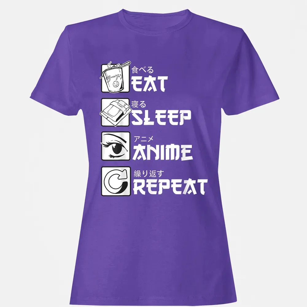 Eat Sleep Anime Repeat Women's T-shirt - 12
