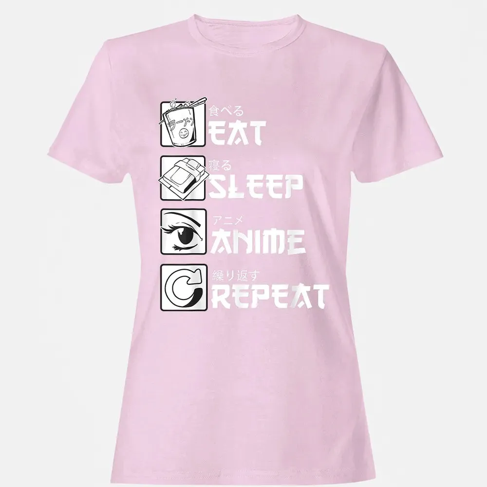 Eat Sleep Anime Repeat Women's T-shirt - 9