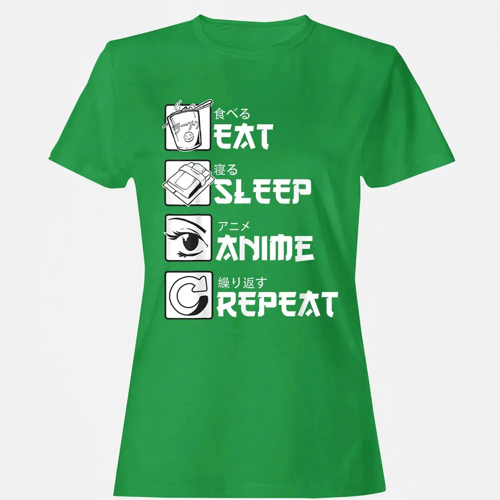 Eat Sleep Anime Repeat Women's T-shirt - 7