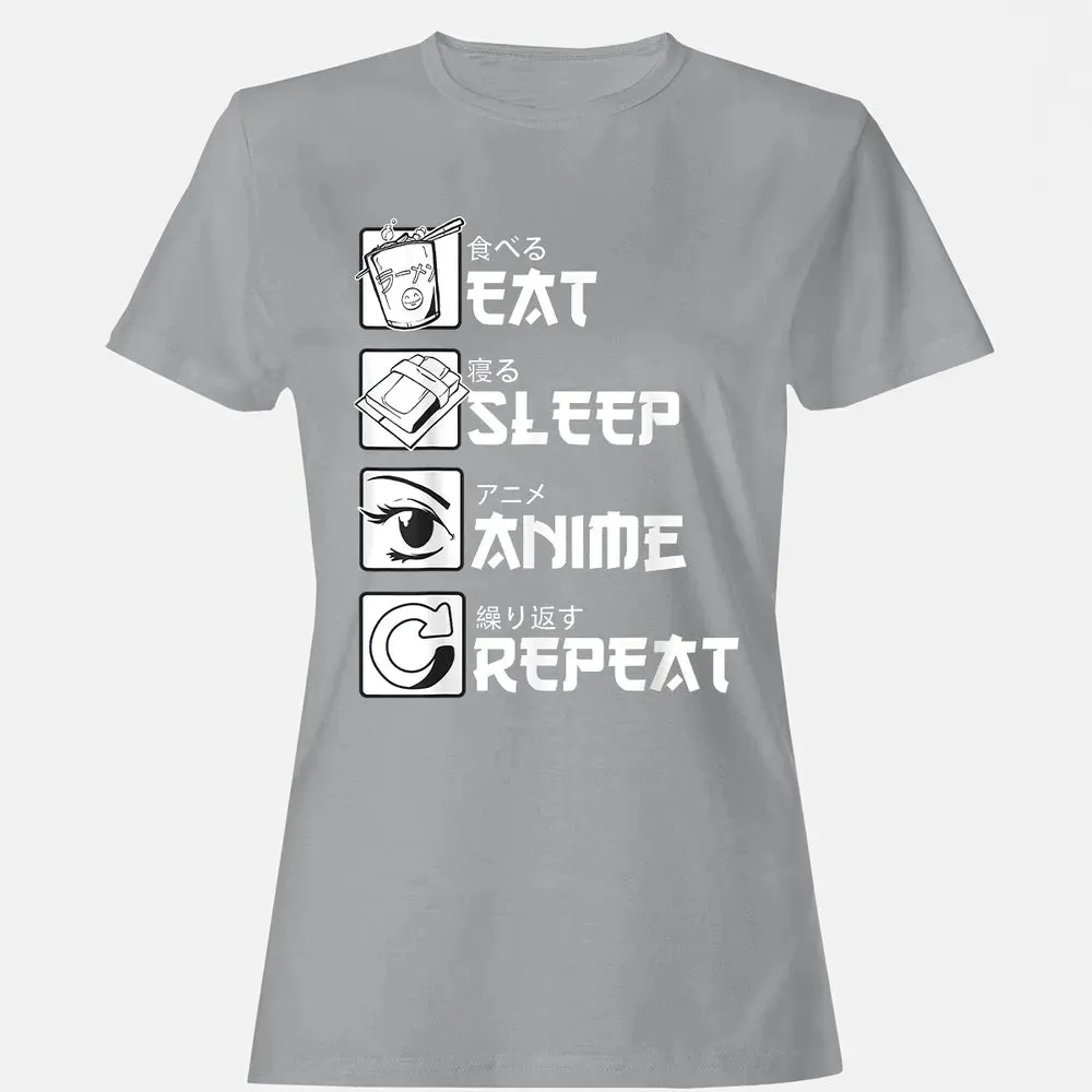 Eat Sleep Anime Repeat Women's T-shirt - 15