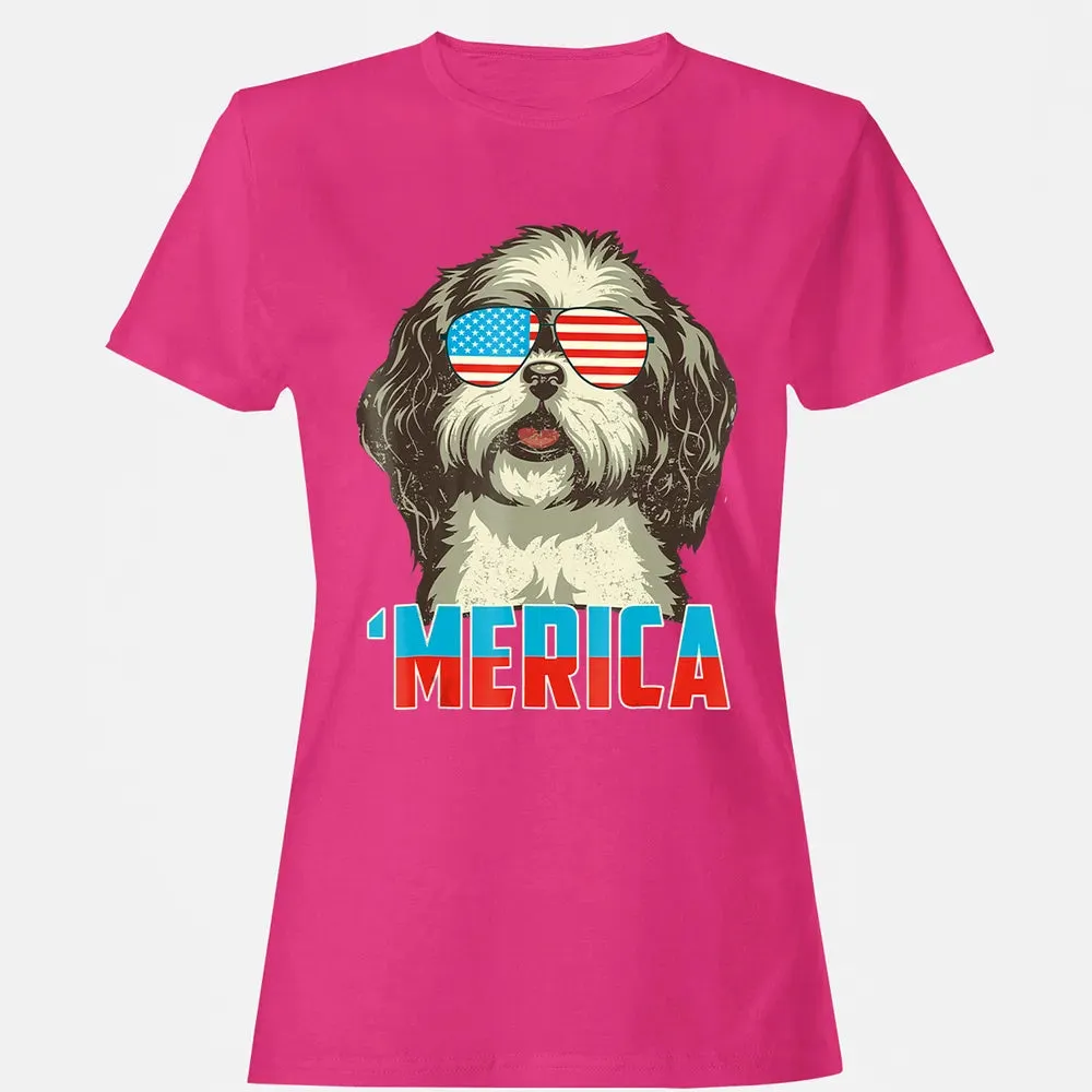4th of July Patriot Shih Tzu Merica  for Women Men Women's T-shirt - 6