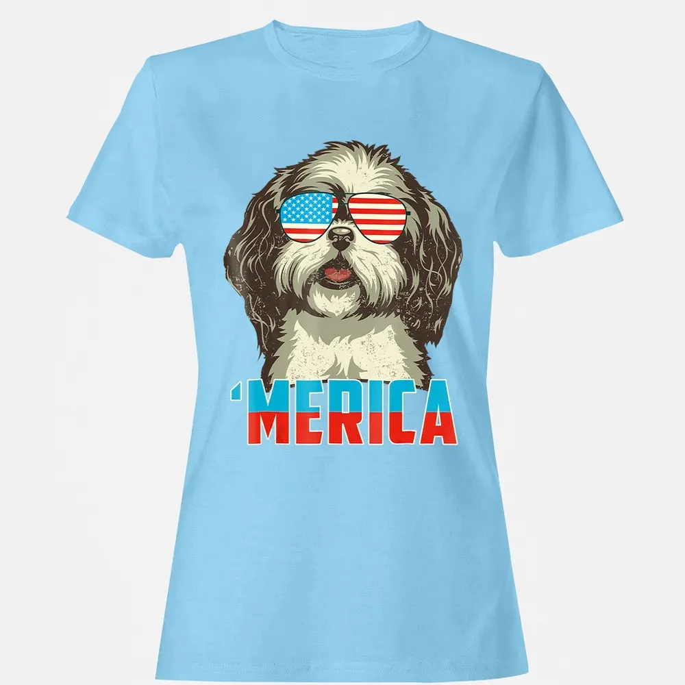 4th of July Patriot Shih Tzu Merica  for Women Men Women's T-shirt - 8
