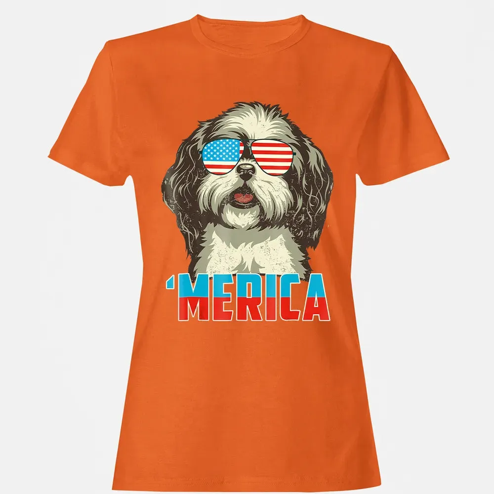 4th of July Patriot Shih Tzu Merica  for Women Men Women's T-shirt - 11