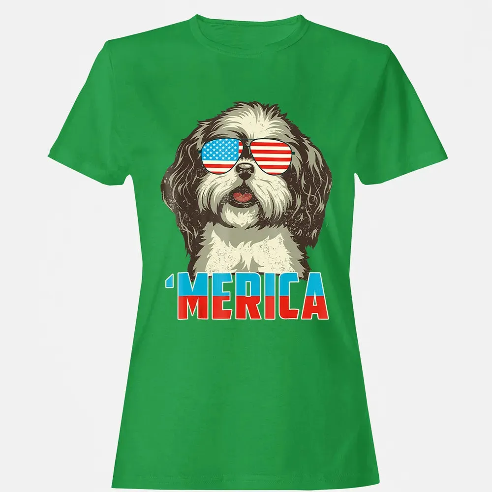 4th of July Patriot Shih Tzu Merica  for Women Men Women's T-shirt - 7