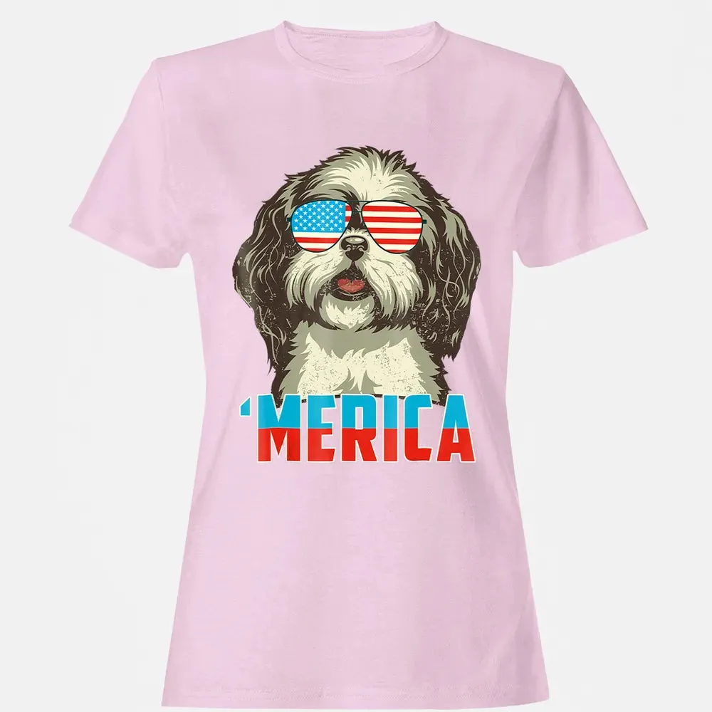 4th of July Patriot Shih Tzu Merica  for Women Men Women's T-shirt - 9